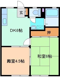 パナハイツいなぎ【1階】の間取り