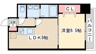 コープ野村梅田A棟【11階】の間取り