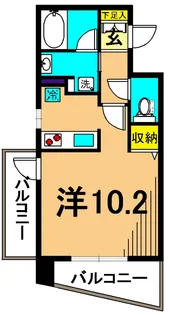 レジディア大井町II【4階】の間取り