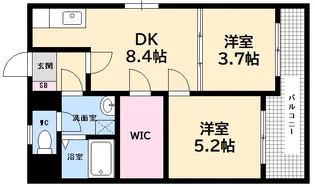 第5タナカビル【6階】の間取り
