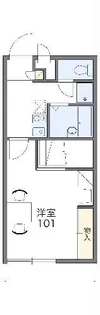 レオパレスアビタシオン【1階】の間取り