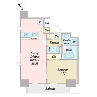 ラフォンテ渋谷3丁目【5階】の間取り
