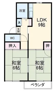 ロイヤルハイツ【2階】の間取り