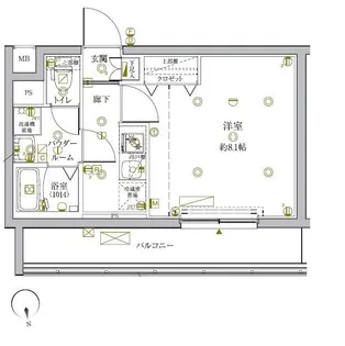 クレイシアIDZ新宿落合ディアコート【3階】の間取り