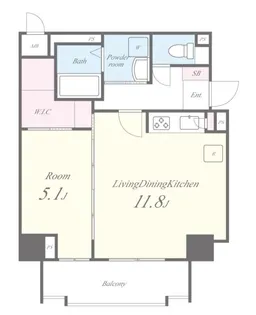 アトリエール堺新町【8階】の間取り