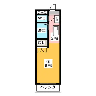 クレール大森【4階】の間取り