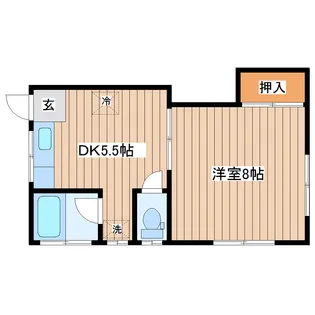 大柳コーポ【2階】の間取り