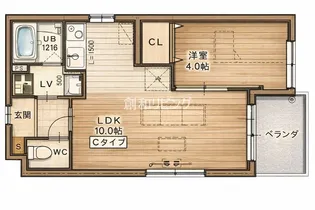VIVACE平和町【4階】の間取り