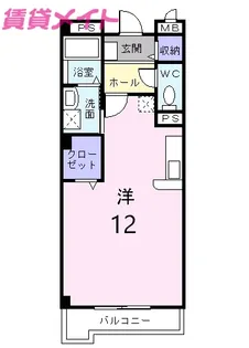 ランドマーク51【2階】の間取り
