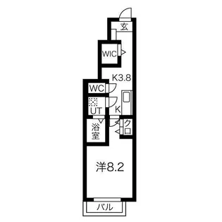 ソワサントゥカンズA【1階】の間取り