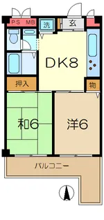 グレイスハイツ【4階】の間取り