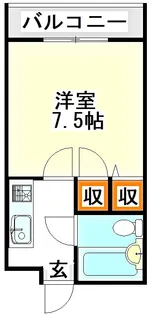 メゾン山美II【4階】の間取り