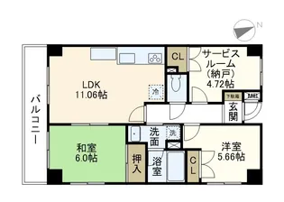 サニーヒルII【2階】の間取り