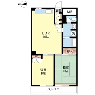 パストラル北小岩【3階】の間取り