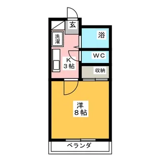 グリーンヒルズ図書館通り【2階】の間取り