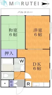 エクシードハイツA【1階】の間取り