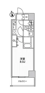 ・ルネサンスコート浅草【8階】の間取り
