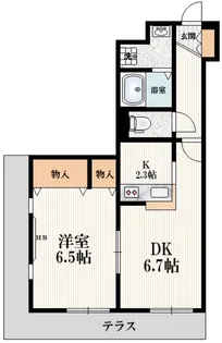 オーパス信濃町【1階】の間取り