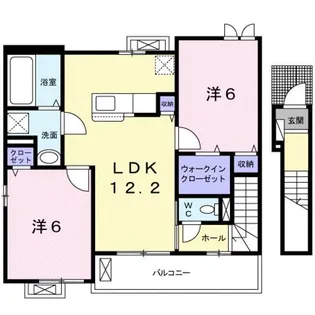 オーブ・プロムナード【2階】の間取り