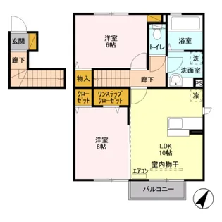 グレースB棟【2階】の間取り