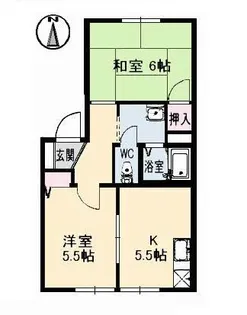 フレンド宮田 B棟【1階】の間取り