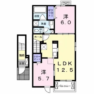 メゾン・ハウオリ【2階】の間取り