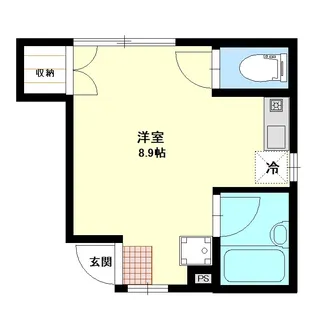 IKフラット3【1階】の間取り