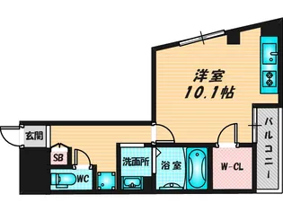 M’プラザ布施弐番館【4階】の間取り