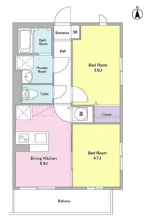 ベルク経堂壱番館【2階】の間取り