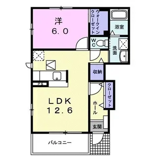 メゾン アンジュ I【1階】の間取り