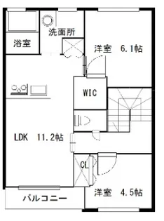 シャーメゾン大観町【2階】の間取り