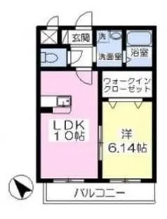 メリホジュール保田窪【5階】の間取り