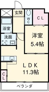 ウィステリア【1階】の間取り