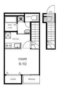 casa di comodo【2階】の間取り