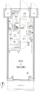 ディアレイシャス武蔵中原【3階】の間取り