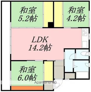 ポチタマたによし【2階】の間取り