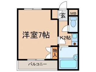 フォンテ-ヌ武庫之荘【2階】の間取り