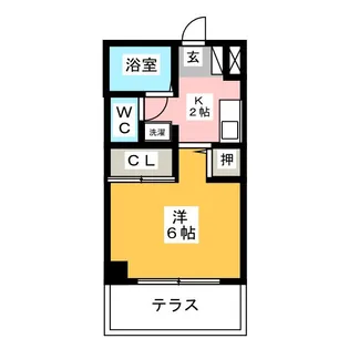メゾン月見坂【1階】の間取り