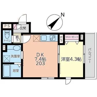 ローズハウス【2階】の間取り