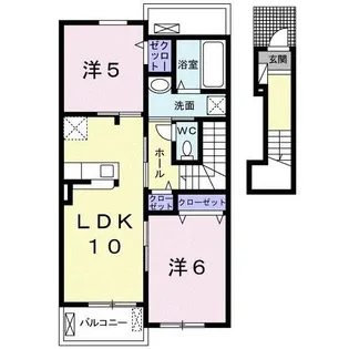 リベルタ I【2階】の間取り