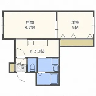 キューブ16【1階】の間取り