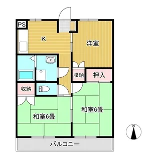 ノースタウン東一宮【1階】の間取り