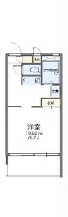 レオパレスフラワー【2階】の間取り