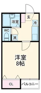 第2コーポケンモチ【1階】の間取り