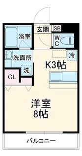 AKII八芳【3階】の間取り