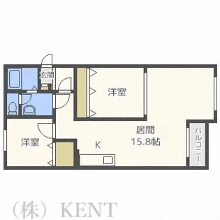 山の手パークハイツ【1階】の間取り
