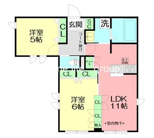 ヘーベルメゾン平和町【1階】の間取り