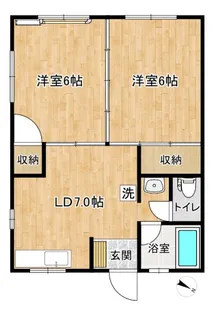 煉瓦の館弐番街【2階】の間取り