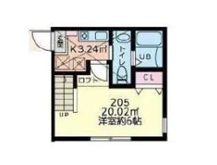 アンチョビ【2階】の間取り