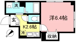 メゾンフローラ笹塚【1階】の間取り
